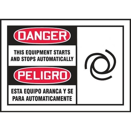 OSHA DANGER SAFETY LABELS THIS SBLEQM190VSP